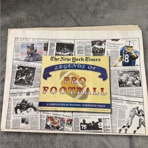 York Times Legends Of Pro Football A Complication Of Historic Newspaper Pages